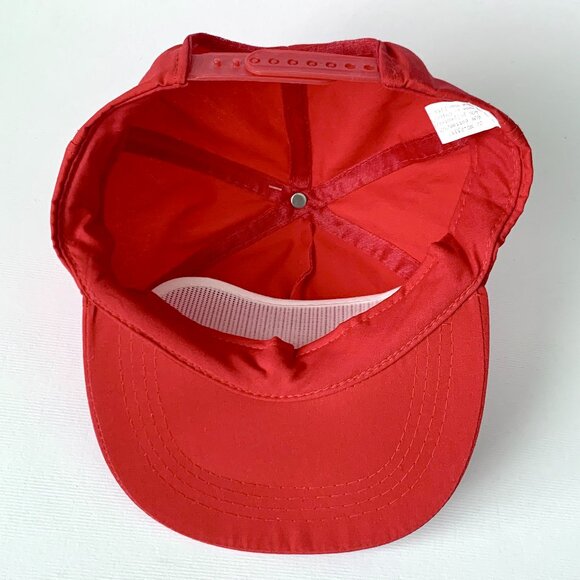 90's Coca Cola Red Snapback Hat Flat Bill Dead Stock Coke Trucker Hypebeast Rare - Picture 6 of 14